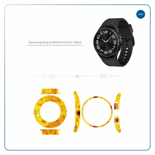 Samsung_Watch6 Classic 43mm_Yellow_Flower_2